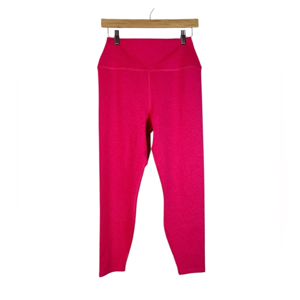 Spiritual Gangster Girls Pink High Waisted Leggings Size L Yoga Pilates Athletic